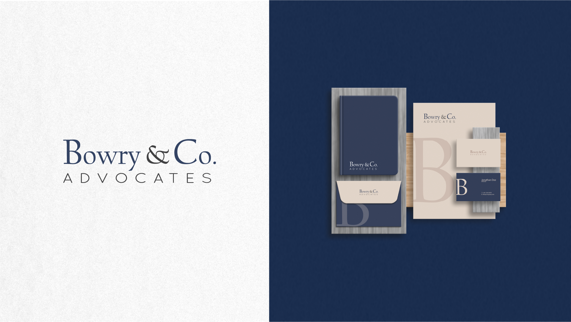 Bowry and Co Advocates brand identity